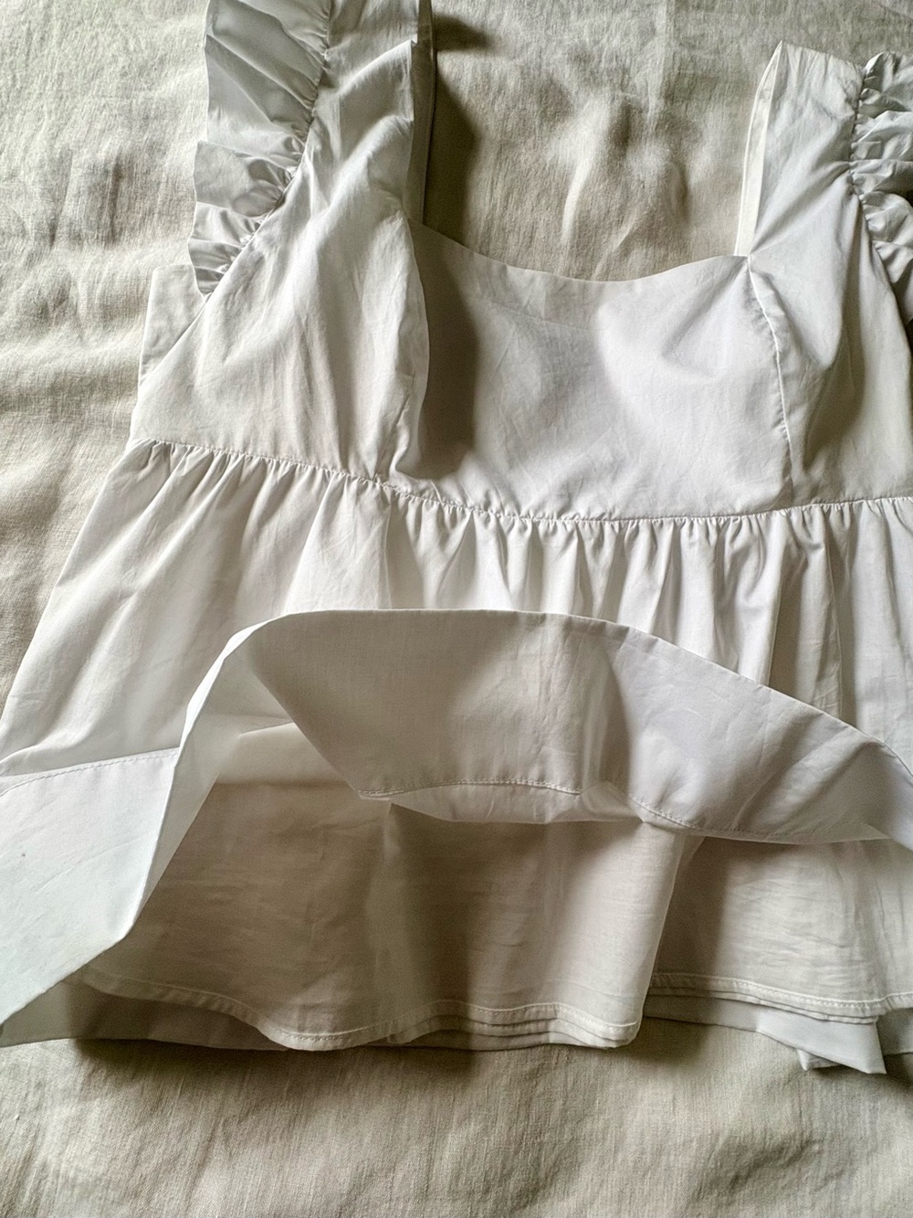 Lilly Pulitzer Tiana Babydoll Cotton Top Size 12 NWT Resort White - Picture 5 of 11